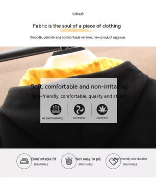 Fleece - lined Thickened Hooded Sweatshirt - StickEmUpDesigns.ca