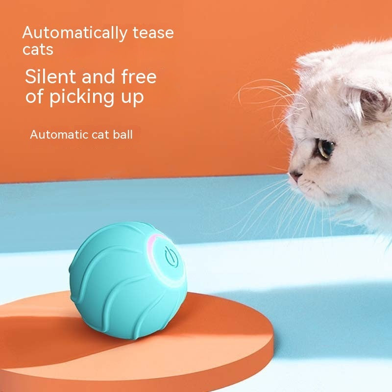 Smart Cat Toys Rolling Ball Pet Cat Owner Interactive Pets Toys Automatic Bouncing Ball USB Self Hi Teasing Kittens Jumping Ball