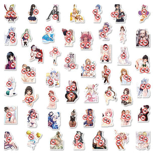 10/30/50PCS Random Anime Girls Hentai Stickers Graffiti Decals DIY Laptop Phone Luggage Notebook Waifu Sticker For Adult Toy Gift - StickEmUpDesigns.ca