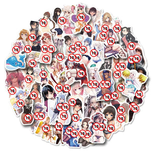 10/30/50PCS Random Anime Girls Hentai Stickers Graffiti Decals DIY Laptop Phone Luggage Notebook Waifu Sticker For Adult Toy Gift - StickEmUpDesigns.ca