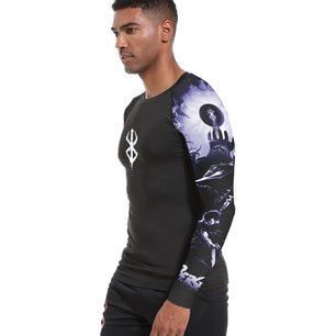 Berserk Compression Shirt Guts 3D Printed Long Sleeves Rash Guard Breathable Quick Dry Athletic Gym Performance Top - StickEmUpDesigns.ca
