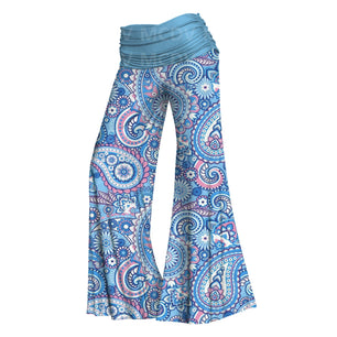 Women's Wide Leg Pants Yoga Psychedelic  Printed Women's Casual Pants 5 Color