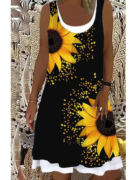 Floral printed Dress - StickEmUpDesigns.ca