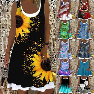 Floral printed Dress - StickEmUpDesigns.ca