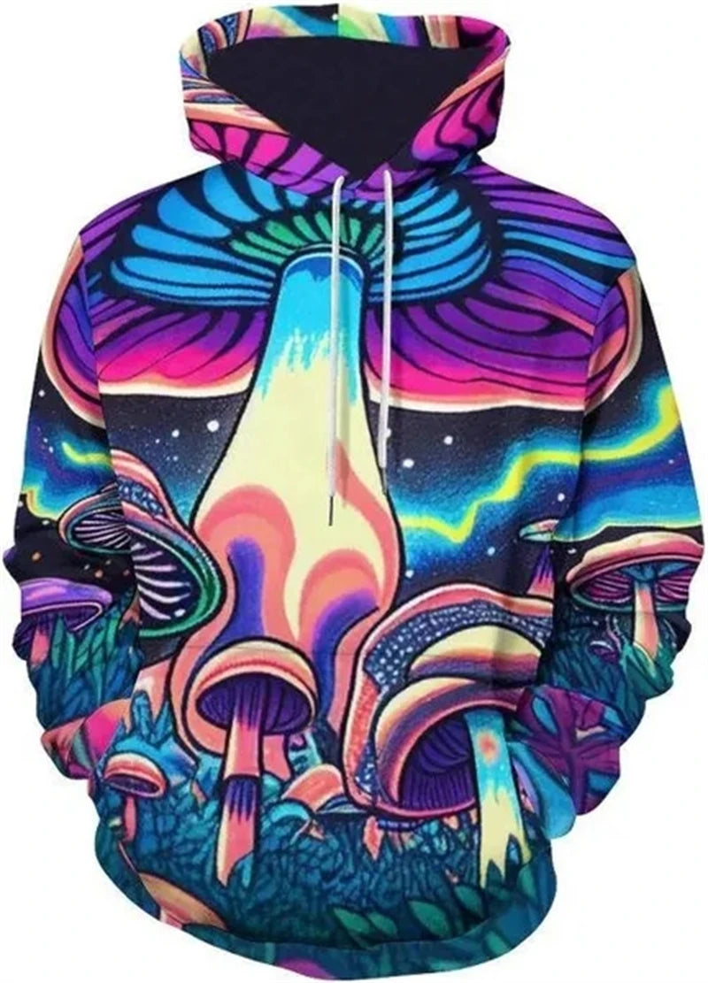 Trippy psychedelic mushroom sweater