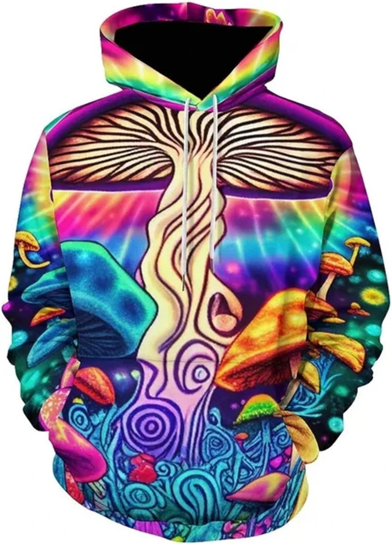 Trippy psychedelic mushroom sweater